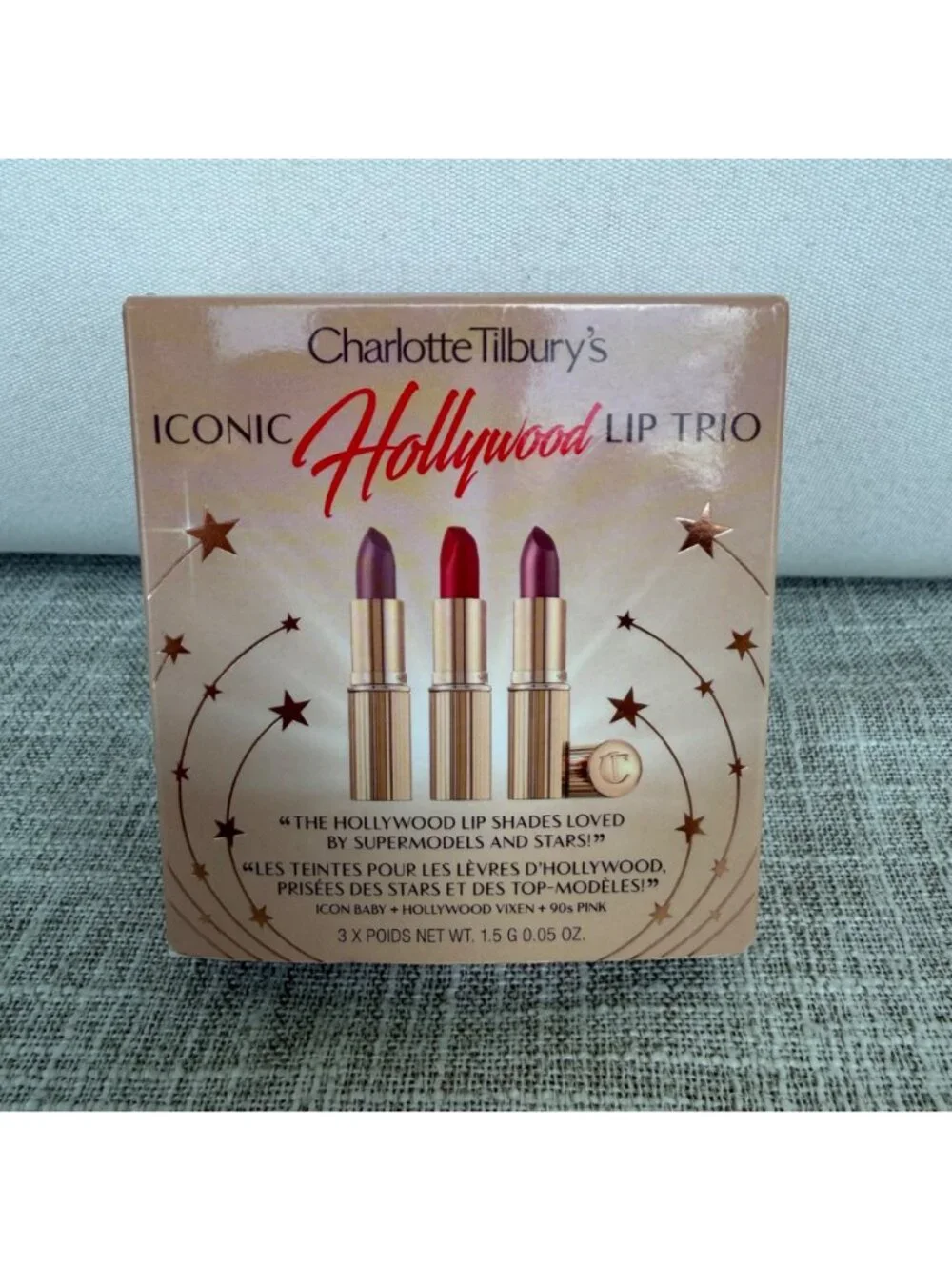 NEW CHARLOTTE TILBURY ICONIC HOLLYWOOD LIP TRIO SET